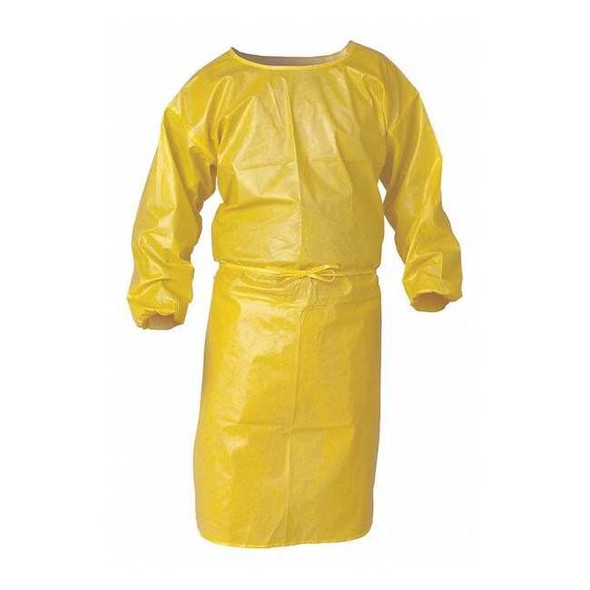 Kleenguard A70 Smock, Polyethylene, Yellow, Universal, 25 PK 9829