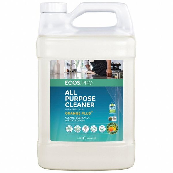 Ecos Pro All Purpose Cleaner, Jug, 1 gal, Orange, 4 PK PL9706/04