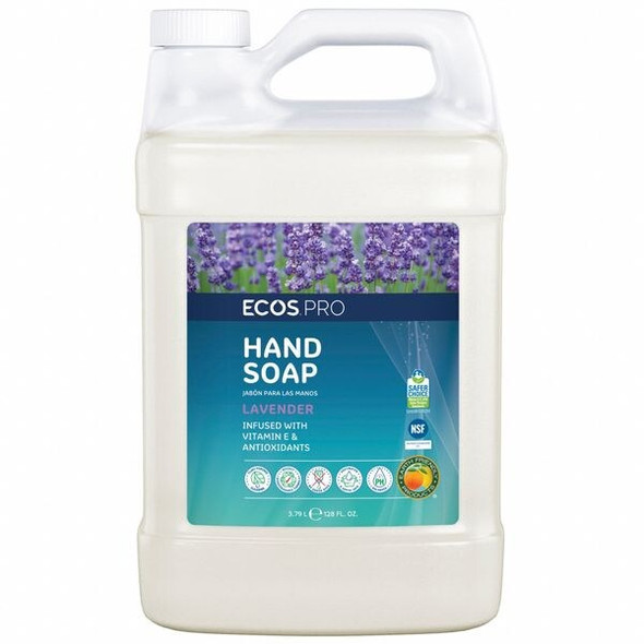 Ecos Pro Hand Soap,CLR,1 gal,Lavender,PK4 PL9665/04 Ecos Pro Hand Soap,CLR,1 gal,Lavender,PK4 PL9665/04