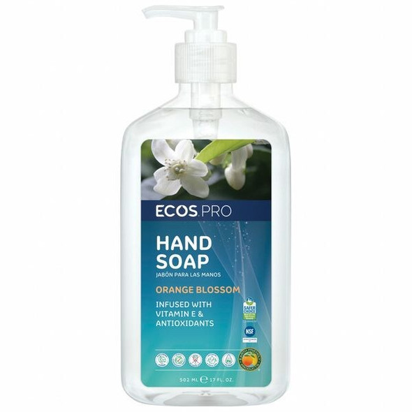 Ecos Pro Hand Soap, Biodegradable, Orange Blossom, 6 PK PL9484/6