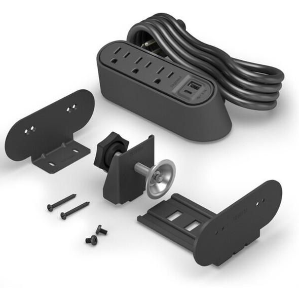 Legrand FurniturePowerOutlet,Black,3Outlet,6ft WSPC320CBK