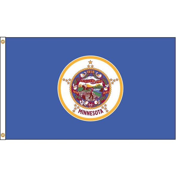 Annin Flagmakers Minnesota Flag,5x8 Ft,Nylon 142780