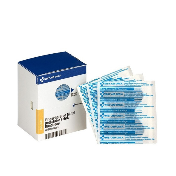 Visible Blue MD Fingertip Bandages, 20/Box