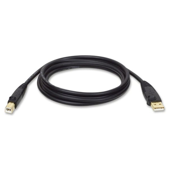 Tripp Lite USB 2.0 Hi-Speed A-B Cable 15Ft, Black U022-015