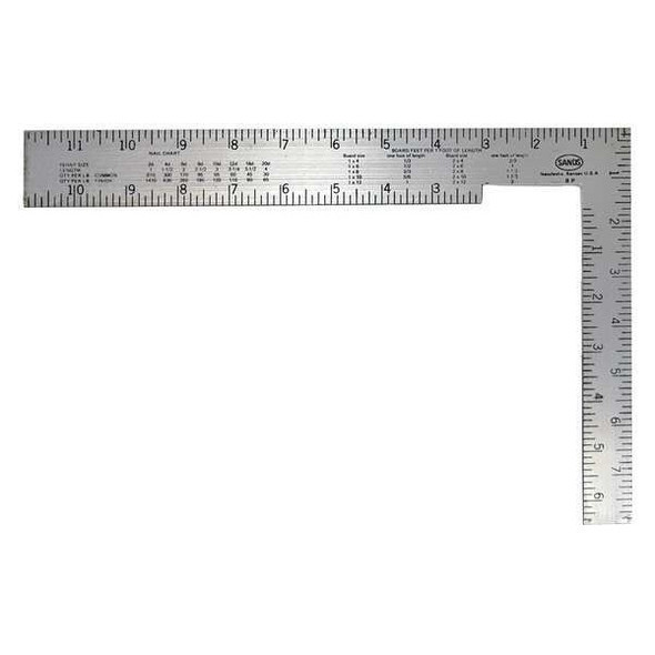 Kraft Tool Soffit Square,Steel,8in. L x 1in. W DW242