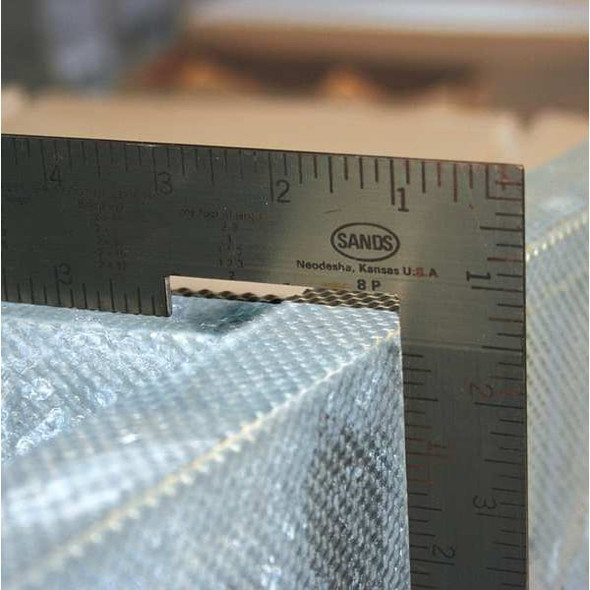 Kraft Tool Soffit Square,Steel,8in. L x 1in. W DW242