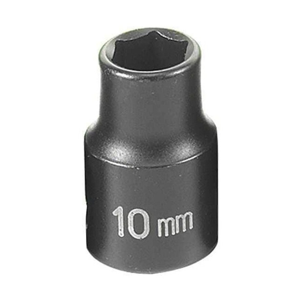 3/8" Drive Impact Socket Chrome plated, 10mm,3/8"D,Impact,6pt.