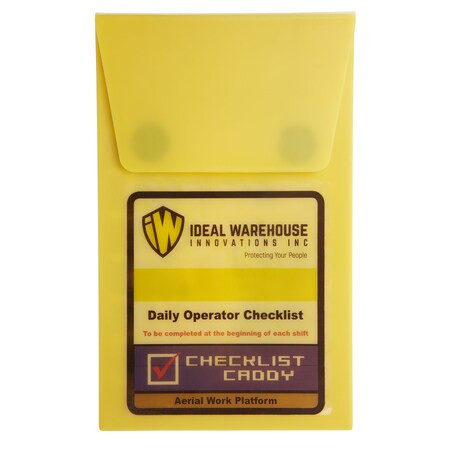 Ideal Warehouse Innovations Replacement Checklist Book,1 3/8" W,PK5 70-1074-CP