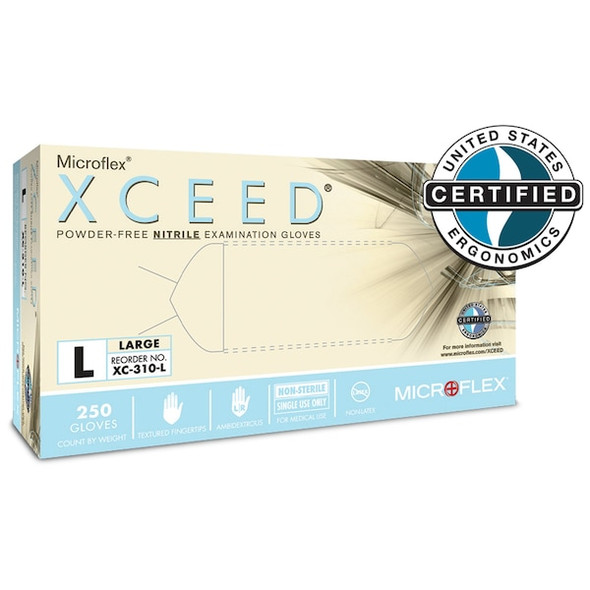 Ansell Disp Glv,Blue,Nitrile,Exam PF,S,PK250 XC-310 Ansell Disp Glv,Blue,Nitrile,Exam PF,S,PK250 XC-310