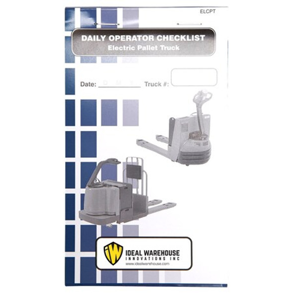 Ideal Warehouse Innovations Replacement Checklist Book,1 3/8" W,PK5 70-1078-CP