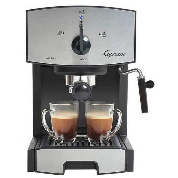 Capresso Black, Silver Dual 42 oz Espresso Machine 117.05