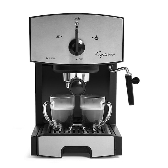 Capresso Black, Silver Dual 42 oz Espresso Machine 117.05