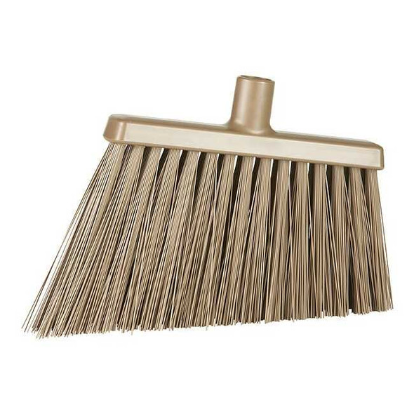 Remco 11 3/8 in Sweep Face Angle Broom, Stiff, Synthetic, Brown 291466