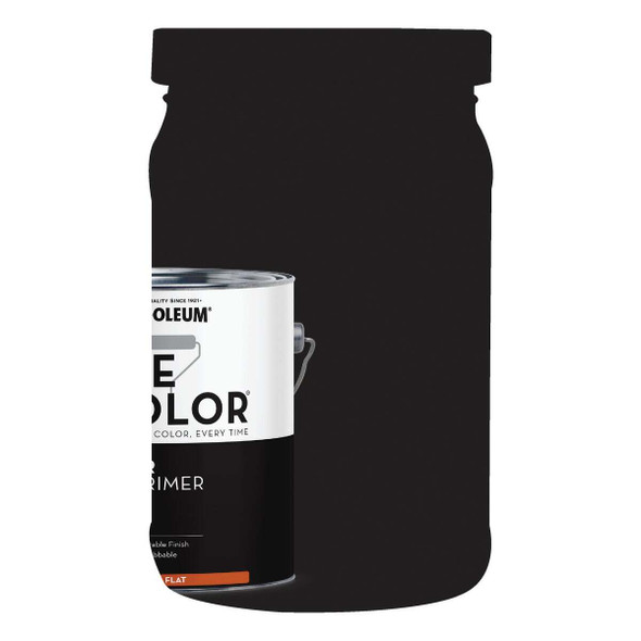 Rust-Oleum Sure Color Flat Black Interior Wall Paint and Primer, Gallon 380216