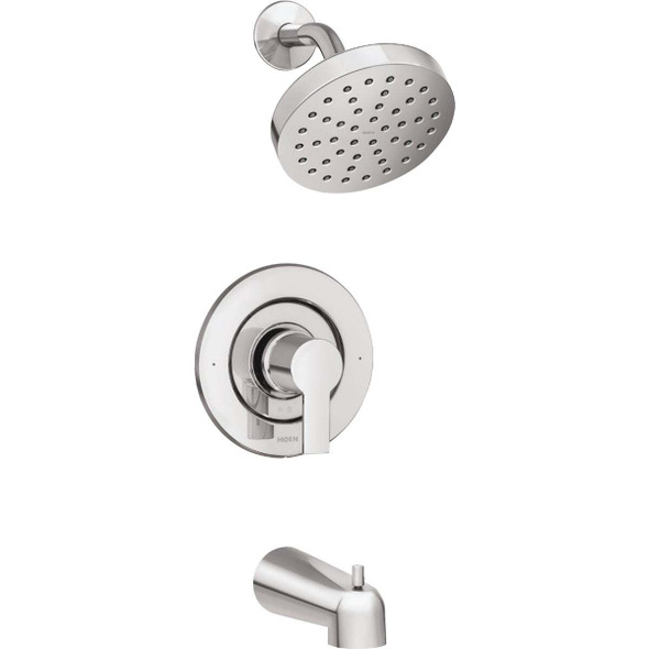 Moen Rinza Posi-Temp 1-Handle Lever Tub & Shower Faucet, Chrome 82628