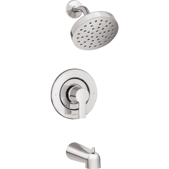 Moen Rinza Posi-Temp 1-Handle Lever Tub & Shower Faucet, Chrome 82628