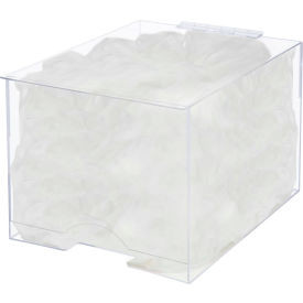 Global Industrial Acrylic Lab Coat & Isolation Gown Dispenser with Lid Clear