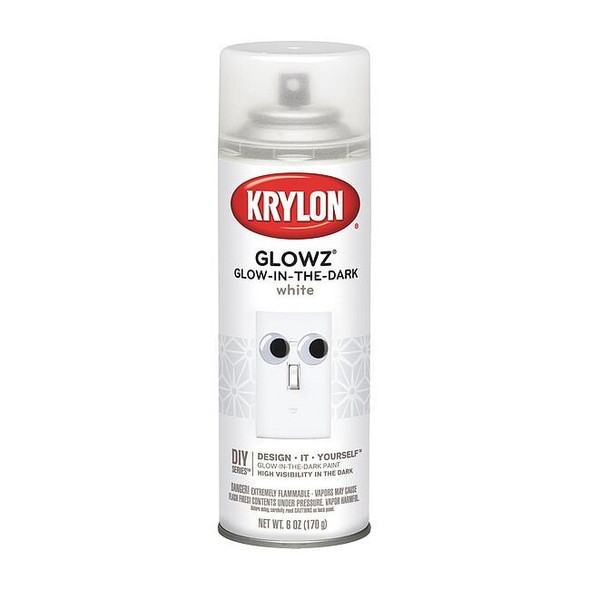 Krylon Spray Paint, White, Gloss, Solvent, 6 oz K03152007