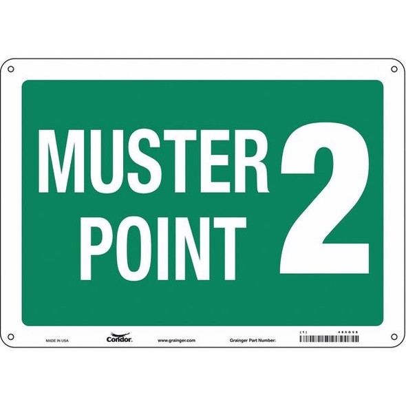 Condor Safety Sign,10 in x 14 in,Polyethylene 485G58 Condor Safety Sign,10 in x 14 in,Polyethylene 485G58