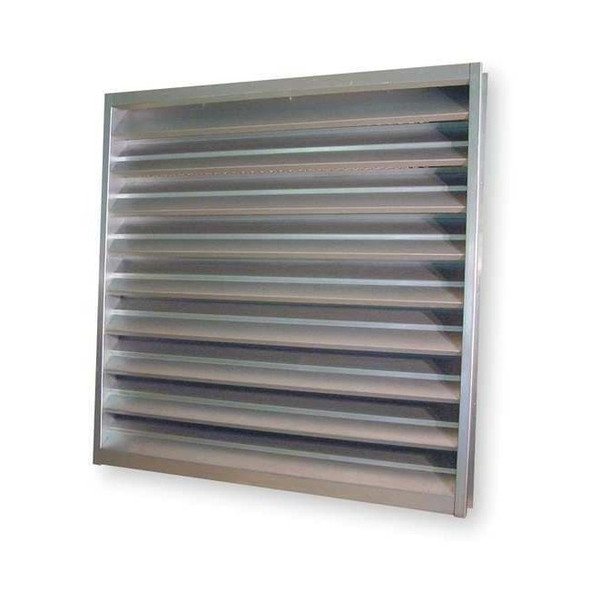 Dayton Louver,Wall Opening 48x48In,Galvannealed 4FZH2