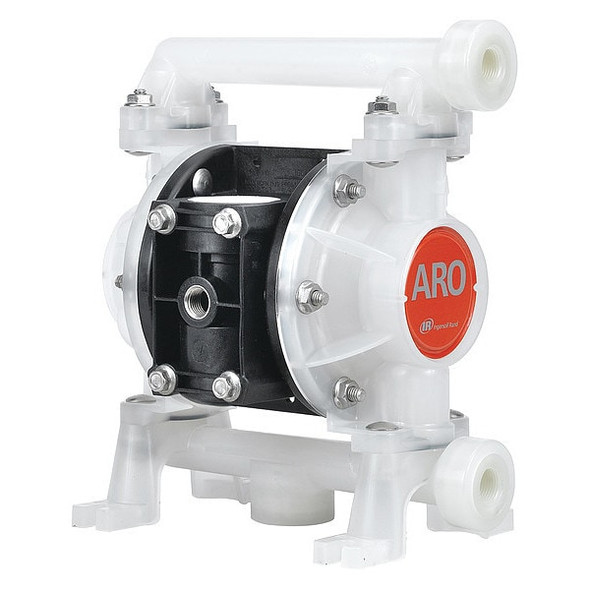 Aro Dbl DiaphragmPmp,PTF,TPV/PP,1/4in,11gpm PD03P-APS-PAA Aro Dbl DiaphragmPmp,PTF,TPV/PP,1/4in,11gpm PD03P-APS-PAA
