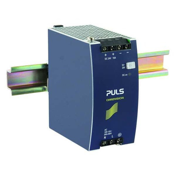 Puls DC Power Supply,Metal,24 to 28VDC,240W CS10.241