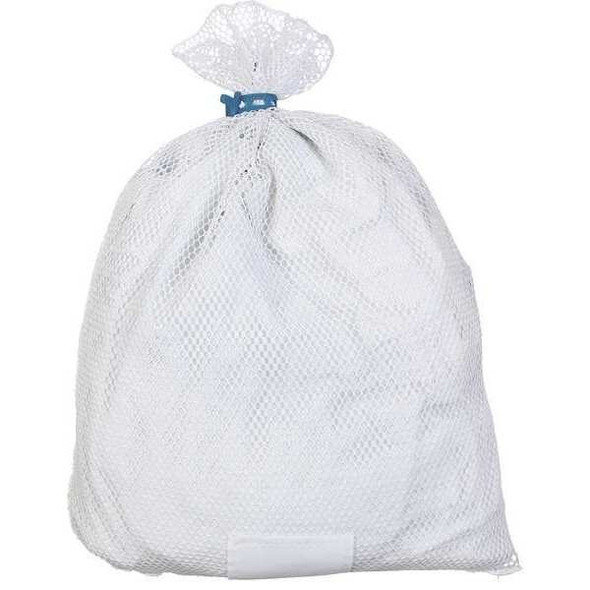 Manufacturer Varies Rubber Closure, Polyester, Laundry Bag, White ID245165