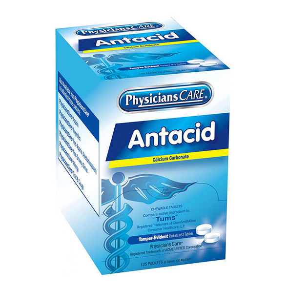 Antacid Tablets, 420 mg, 2 Pkg/125 Each