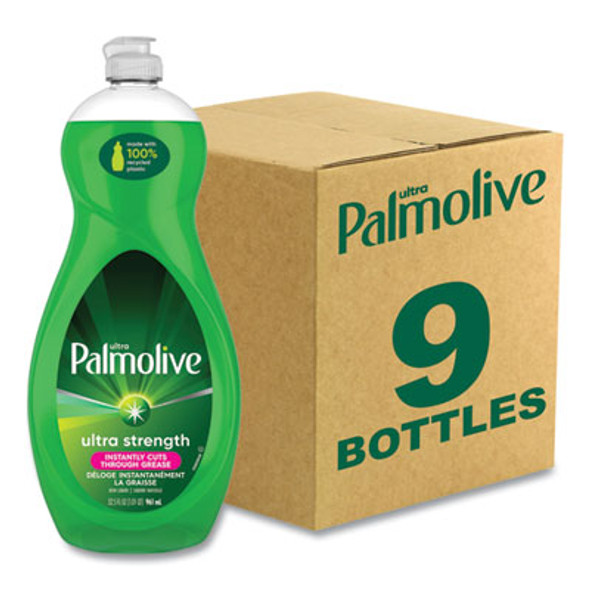 Palmolive® Dish Soap Liquid, Green Scent, 32.5 oz Bottle, 9/Carton US04282A
