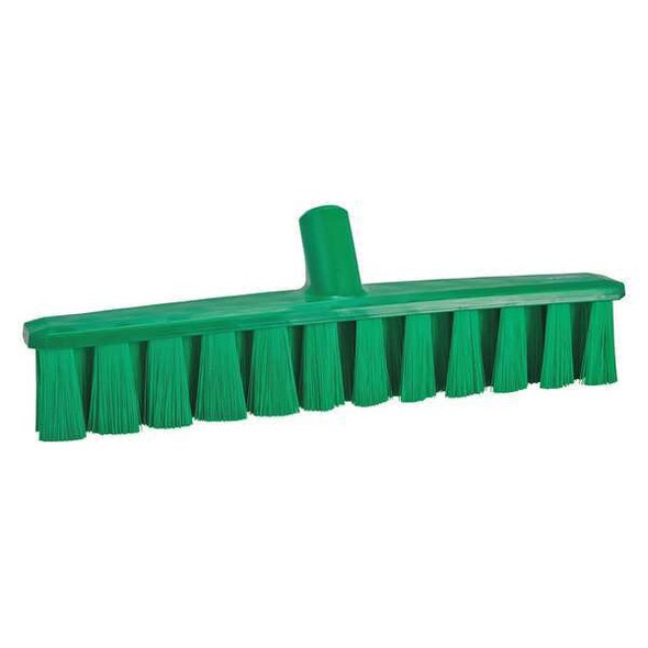 Vikan 15 1/4 in Sweep Face Broom Head, Medium, Synthetic, Green 31732