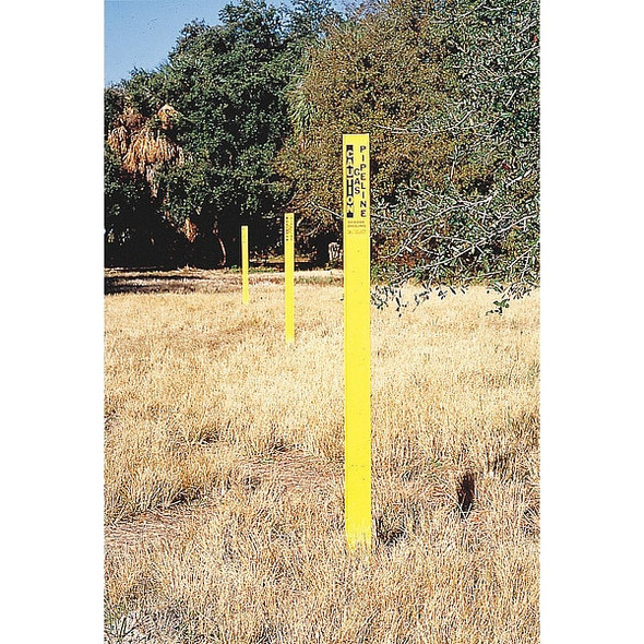 Manufacturer Varies Blank Warning Stake, Reinforced Polymer, Non-Reflective, 66 Height, Orange 96920