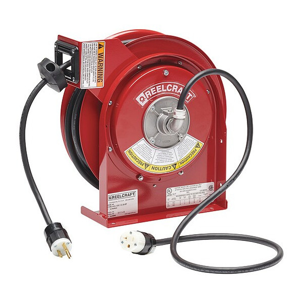 Reelcraft Retractable Cord Reel with 45 ft. Cord 1-Outlet 12/3 L 4545 123 3A-RP