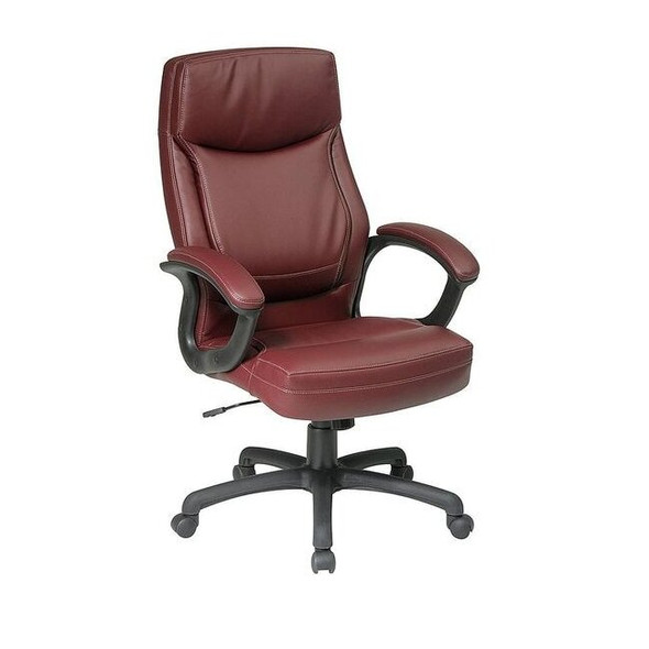 Office Star Office Chair,46 3/4 in H,Burgundy EC6583-EC4