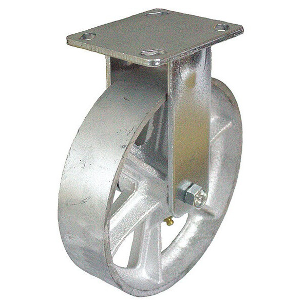 NSF-Listed Plate Caster,1200 lb. Ld Rating,Roller