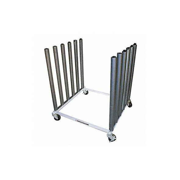 Keysco Tools Mobile Bulk Rack,Silver,Steel 73740