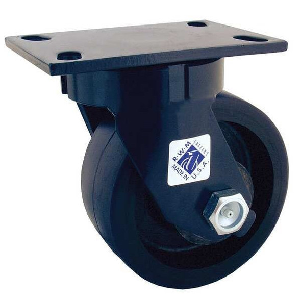 Rwm Kingpinless Swivel Plate Caster,2000 lb. 75-DUR-0825-S
