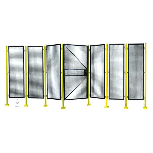 Manufacturer Varies Wire Partition Panel,W 5 Ft x H 7 Ft 19N865