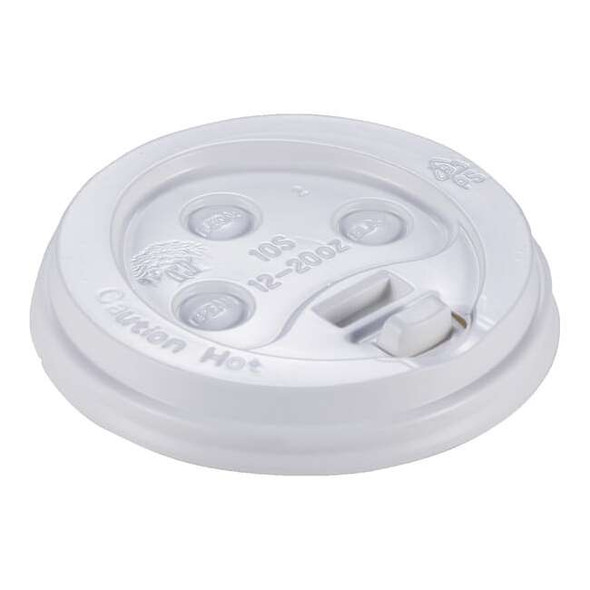 Manufacturer Varies Disp Hot Cup Lid,10 oz-20oz,White,PK1000 E1020-DLW