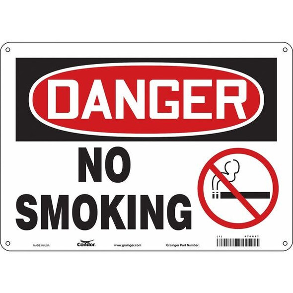 Condor Safety Sign,10 inx14 in,Aluminum 474N97