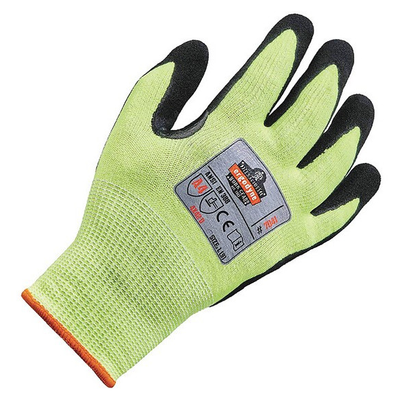 Ergodyne Coated Gloves, Cut Level A4 ,Dipped ,Foam Nitrile ,Sandy ,S 1 PR 7041