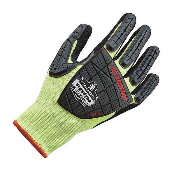 Ergodyne Coated Gloves, Cut Level A4 ,Foam Nitrile ,Sandy ,L 1 PR 7141