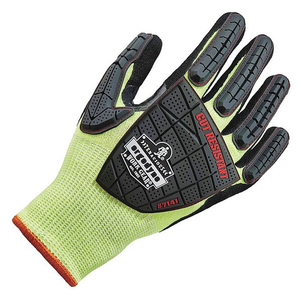 Ergodyne Coated Gloves, Cut Level A4 ,Foam Nitrile ,Sandy ,XL 1 PR 7141