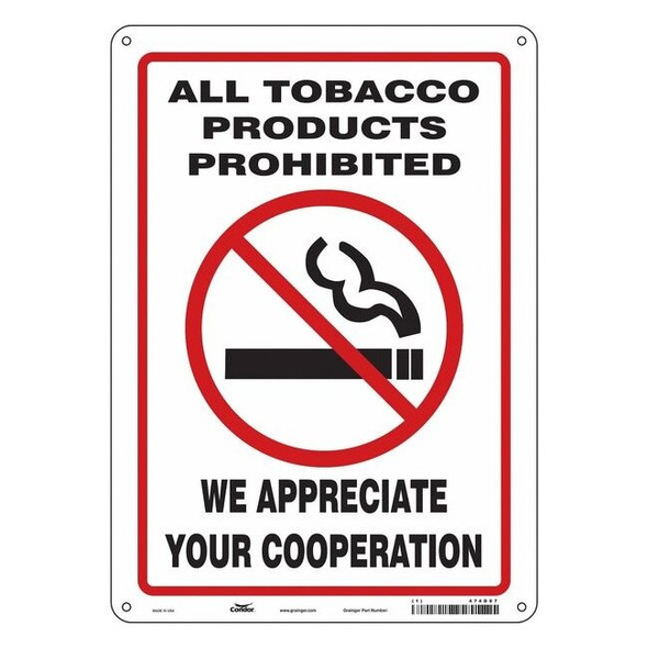 Safety Sign, 14 in H, 10" W, Polyethylene, Vertical Rectangle, English, 474D87