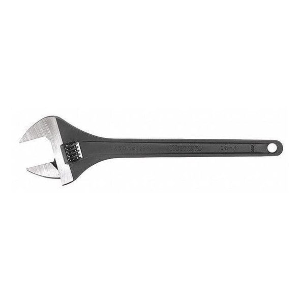 Westward Adj. Wrench,CV Steel,Black Phosphate,18" 31D018