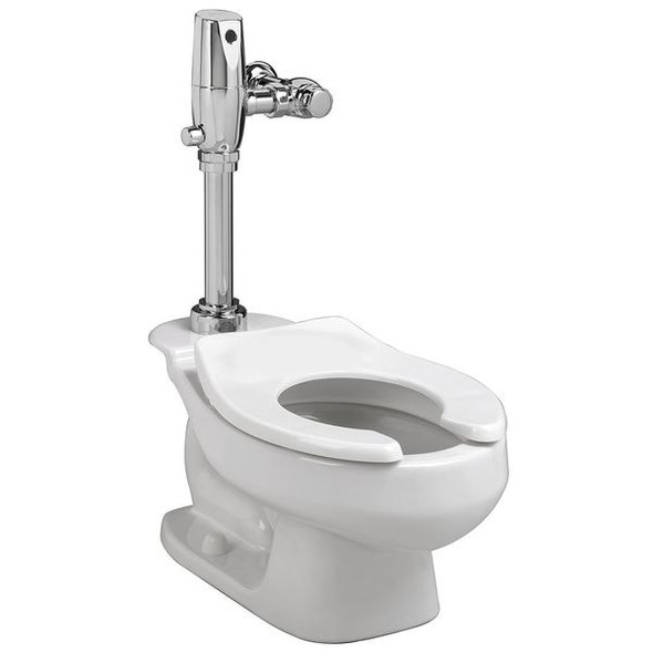 American Standard Toilet Bowl, 1.28 to 1.6 gpf, Flushometer, Floor Mount, Round, White 2282001.020