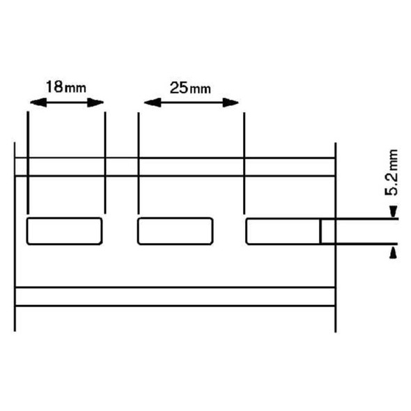 Square D Channel,35mm Din Rail,39 in L,Prepunched 9080MH339