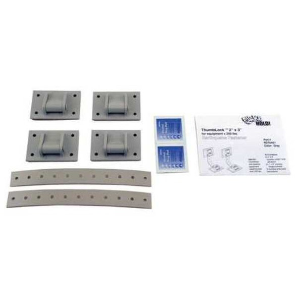 Quakehold! Equipment Fastener, 200 Lbs,Gray RD.T6.4G.1