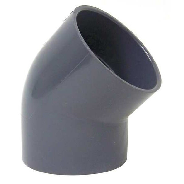 Plastic Supply 45 Degree Elbow,4" Duct Size PVCED04 Plastic Supply 45 Degree Elbow,4" Duct Size PVCED04