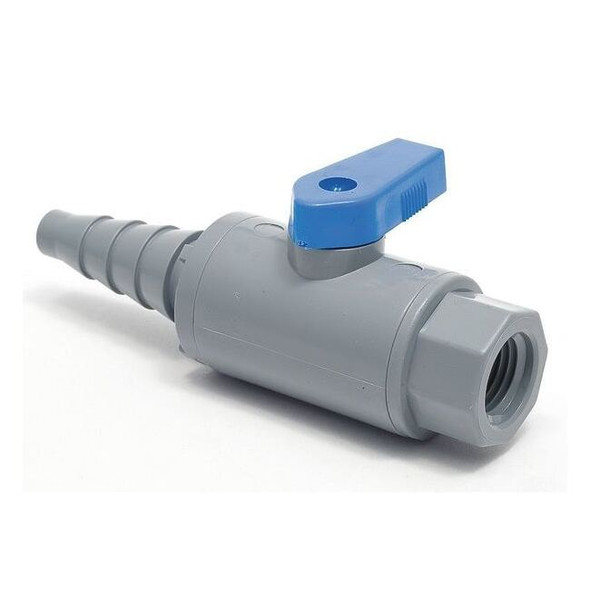 Manufacturer Varies 1/4" FNPT x Barb PVC Ball Valve Inline 6381990