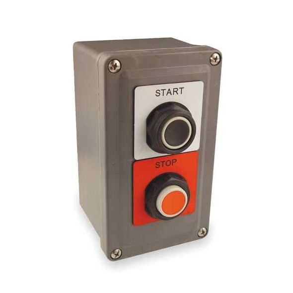 Schneider Electric ControlStation,Dead-End,2Buttons,Blk/Red 9001SKY201